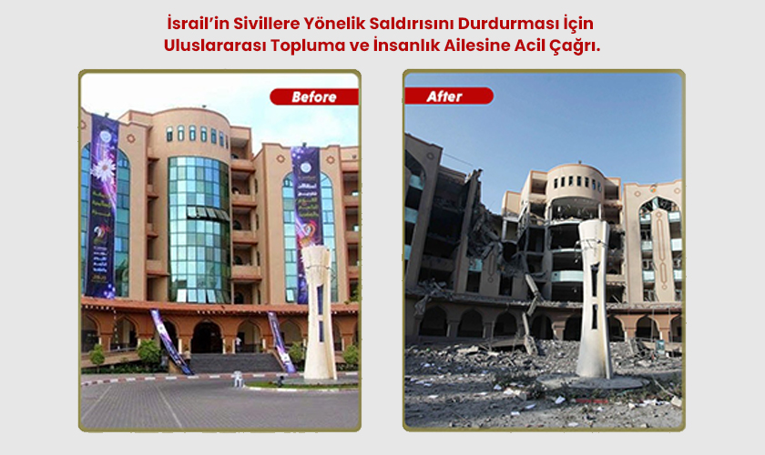 İsrail’in Sivillere Yönelik Saldırısını Durdurması İçin Uluslararası Topluma ve İnsanlık Ailesine Acil Çağrı.