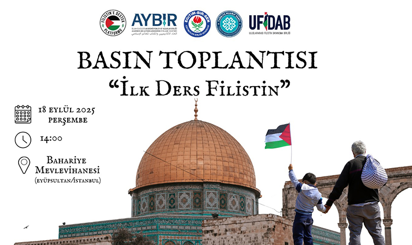 “İlk Ders Filistin” Basın Toplantısı