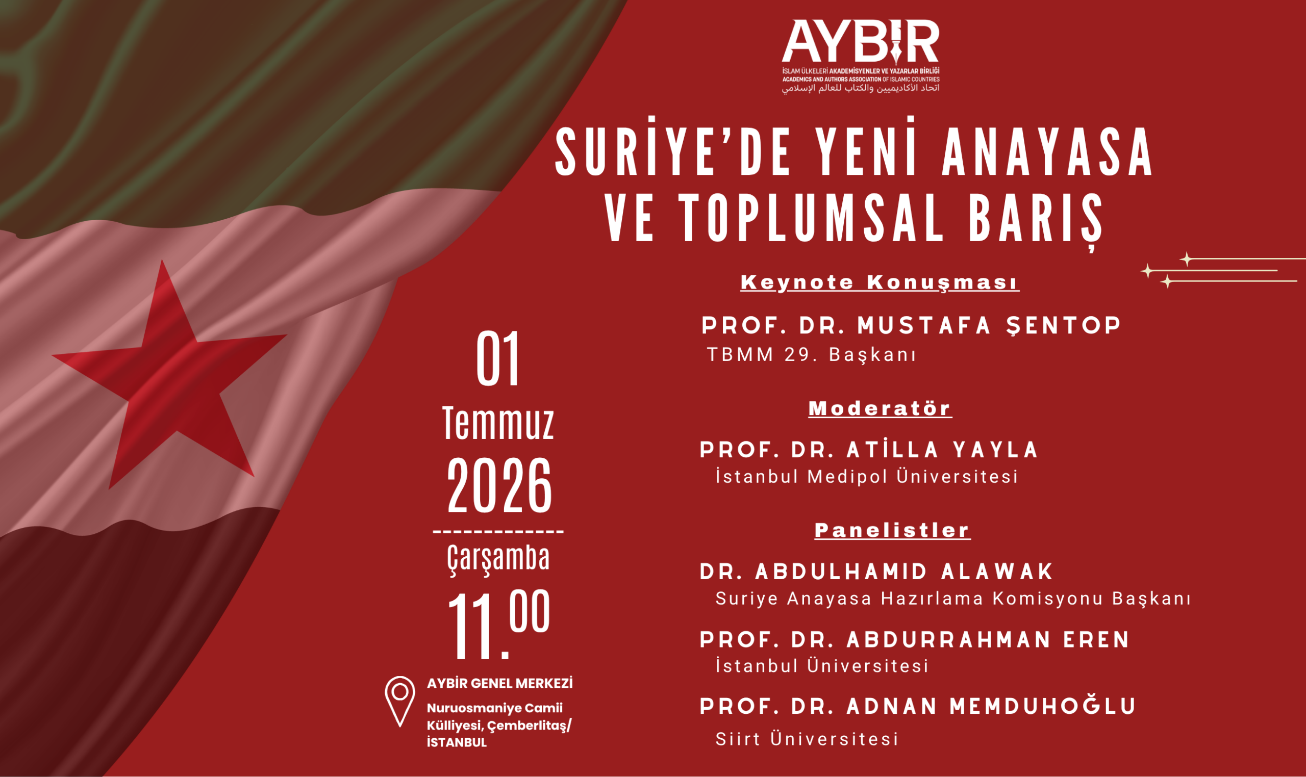 PANEL- Suriye’de Yeni Anayasa ve Toplumsal Barış